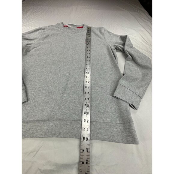 Fila Long Sleeve Crewneck Sweatshirt Gray Mens Medium log Comfort Pullover - Picture 6 of 8